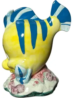 Flounder The Little Mermaid Disney's Ceramic Figurine Taiwan Cartoon Fish - Image 5