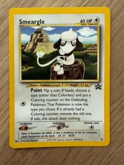 Pokemon TCG Wizards of the Coast Smeargle #32 Black Star Promo - Image 2