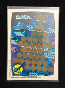 Set of 3 1983 Topps Scratch-Off Trading Cards- Turbo, Zaxxon, Donkey Kong Junior - Image 5