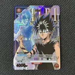 Union Arena Yu Yu Hakusho Hiei R☆ Parallel UE13BT/YYH-1-082 Foil Alt Art NM - Image 1