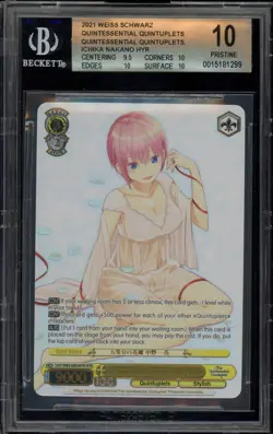 Weiss Schwarz Quintessential Quintuplets Ichika Nakano 5HY/W83-E003HYR BGS 10 - Image 1
