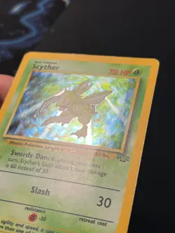 Scyther 10/64 Jungle Holo Rare - WOTC Pokemon Card MP - Image 5