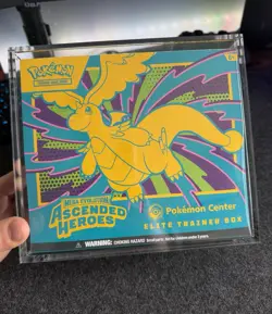 Pokemon Center Ascended Heroes Elite Trainer Box ETB - New & Sealed Acrylic Case - Image 1