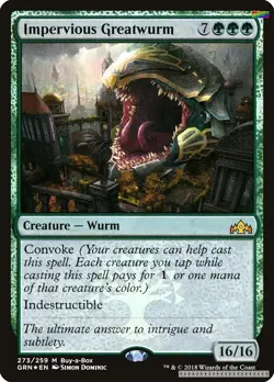 Impervious Greatwurm [BABP - 273] - NM [Foil] TCG MTG - Image 1
