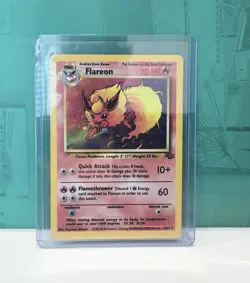 Pokemon TCG Flareon Jungle 3/64 Holo Unlimited Holo Rare - Image 1
