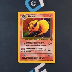 Flareon Jungle 3/64 Holo Unlimited Holo Rare Pokemon TCG - Image 1
