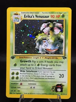 Pokemon TCG Gym Challenge 1st Edition - Erika’s Venusaur #4 Holo Rare M/NM! - Image 2