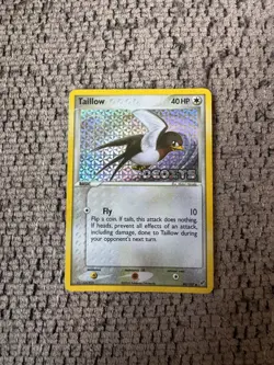 2005 Pokemon EX Deoxys 80/107 Taillow Reverse Holo LP Rare Vintage Card STAMPED - Image 1