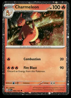 Charmeleon - (Cosmos Holo) Miscellaneous Cards & Products 005/165 Pokemon TCG - Image 1