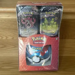 Pokemon tcg Paldean Fates Mini Tins + poke ball Sealed Art Varies - Image 1
