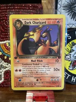 Pokemon Dark Charizard 21/82 - 1st Edition Team Rocket 2000 WotC - Image 1