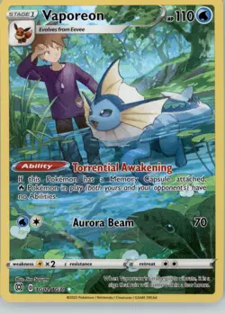 Vaporeon TG02/TG30 Holo - Pokemon SWSH09: Brilliant Stars Trainer Gallery - Image 1