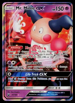Pokemon Card - Mr. Mime GX Celestial Storm 56/168 Holo Rare GX 2018 - Image 1