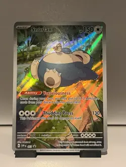 Pokemon Snorlax 051 Sv: Scarlet & Violet Promo Full Art Holo English Card - Image 1