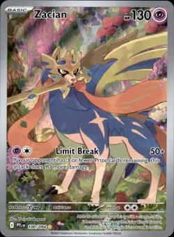 Zacian 100/094 Holofoil - Pokemon ME02: Phantasmal Flames - NM - Image 1