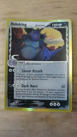 Nidoking 6/101 Pokemon TCG Dragon Frontiers Reverse Holo Rare - Image 1