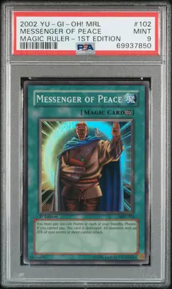 Messenger Of Peace MRL-102 1st Edition Super Rare Yugioh PSA 9 *850 - Image 1