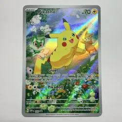 Pokemon TCG Scarlet & Violet Pikachu 088 Black Star Promo Card NM - Image 1