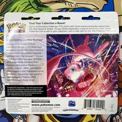 Pokemon TCG SWSH Fusion Strike 3 Pack Blister Booster Eevee Promo New Sealed - Image 4