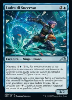 MTG Magic NEO Kamigawa Neon Dynasty - 1x ITA EX 073 U Ladra di Successo - Image 1