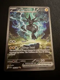 Pokemon Zekrom EX Sir Black Bolt 166/086 English Edition, Well Centered - Image 1