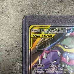 Muk & Alolan Muk GX Alternate Full Art 197/214 Unbroken Bonds Pokemon TCG NM - Image 2