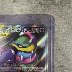 Muk & Alolan Muk GX Alternate Full Art 197/214 Unbroken Bonds Pokemon TCG NM - Image 3