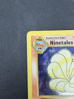 Ninetales 12/102 Base Set Shadowless Holo Rare 80 HP Pokemon TCG Card 1999 - Image 2
