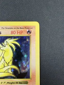 Ninetales 12/102 Base Set Shadowless Holo Rare 80 HP Pokemon TCG Card 1999 - Image 5