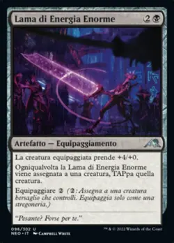 MTG Magic NEO Kamigawa Neon Dynasty - 1x ITA EX 096 U Lama di Energia Enorme - Image 1