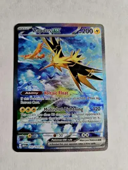 2023 Pokemon Zapdos ex, 202/165 Sv: Scarlet & Violet 151 - Image 1