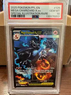 Pokemon 2025 Mega Charizard X ex 125/094 SIR Phantasmal Flames GEM MINT PSA 10 - Image 2