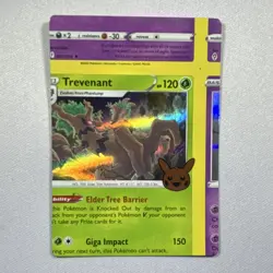 Pokemon Trevenant 017/196 Trick or Trade Holo Error Card MiscutU - Image 1