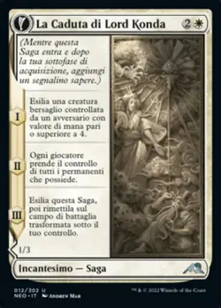 MTG Magic NEO Kamigawa Neon Dynasty - 1x ITA EX 012 U La Caduta di Lord Konda - Image 1