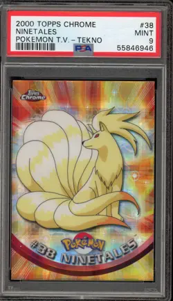 Pokemon Topps Chrome Ninetales Tekno #38 PSA 9 Mint - Image 1
