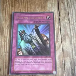 Yu-Gi-Oh! TCG Konami Solemn Judgment Metal Raiders Ultra Rare Unlimited MRD-127 - Image 1