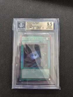 BGS 9.5 Gem Mint Dark Hole QCCU-JP195 Ultra Rare Yu-Gi-Oh Japanese - Image 1