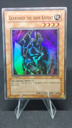 Yu-Gi-Oh! TCG Gearfried the Iron Knight Pharaoh's Servant PSV-101 1st Edition - Image 2