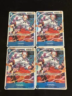 4X Yamato OP13-054 SR Playset One Piece TCG Carrying On His Will - Image 1