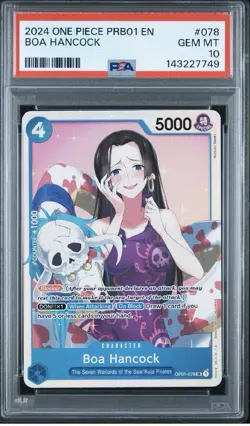 PSA 10 2024 ONE PIECE PRB01-PREMIUM BOOSTER - 078 BOA HANCOCK - Image 1