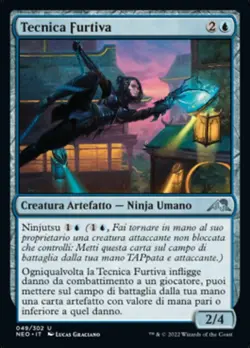 MTG Magic NEO Kamigawa Neon Dynasty - 1x ITA EX 049 U Tecnica Furtiva - Image 1