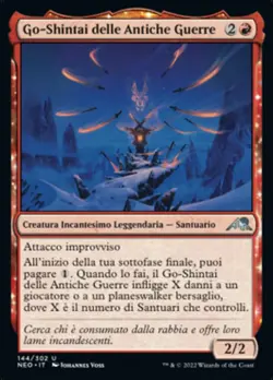 MTG Magic NEO Kamigawa Neon Dynasty - 1x ITA EX 144 U Go-Shintai Antiche Guerre - Image 1