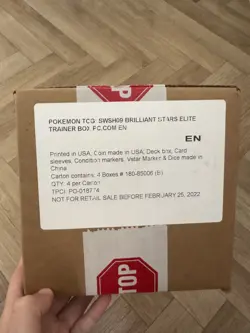 Pokemon Center Brilliant Stars Elite Trainer Box ETB factory Sealed Case of 4 - Image 1