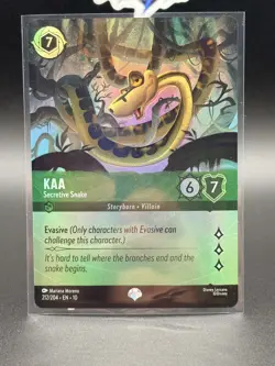 Kaa Secretive Snake (Epic) Foil 212/204 Whispers in the Well Disney Lorcana - Image 4