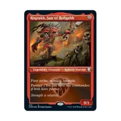 WOTC MtG Commander Legends Rograkh, Son of Rohgahh (Foil Etched) (U) NM - Image 1