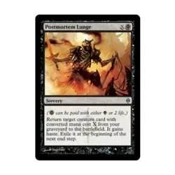 WOTC MtG New Phyrexia Postmortem Lunge (U) (Foil) NM - Image 1