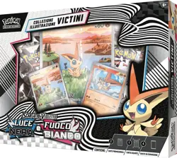 POKEMON TCG FUOCO BIANCO E LUCE NERA Collezione Illustrazione VICTINI - ITALIANO - Image 1