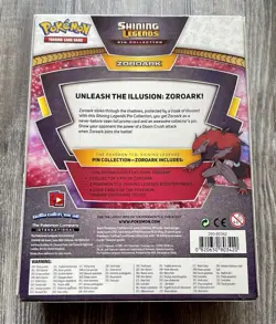 Pokemon TCG Sun & Moon Shining Legends Zoroark Pin Collection Factory Sealed Box - Image 2