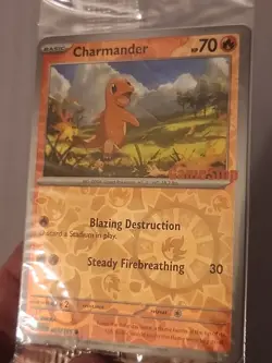 Pokemon Charmander Sealed GameStop Exclusive 004/165 Reverse Holo - Image 3