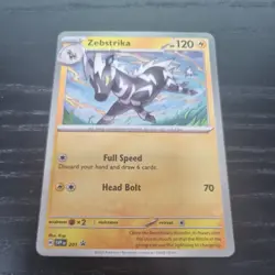 Pokemon - Zebstrika SVP 201 Black Star Promo Destined Rivals - Image 1